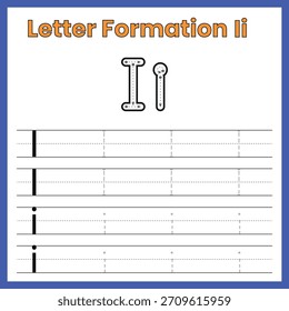 Letter Formation Ii – Uppercase and Lowercase Tracing Worksheet