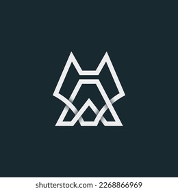 Letter A Fox Logo Design