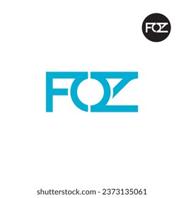 Letter FOZ Monogram Logo Design