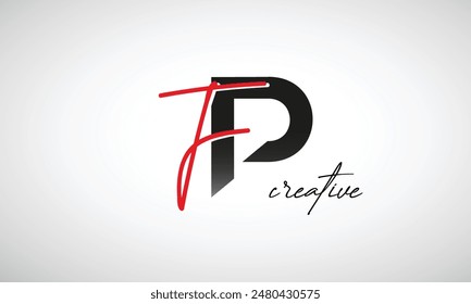 Buchstabe FP Creative Clean Logo Design
