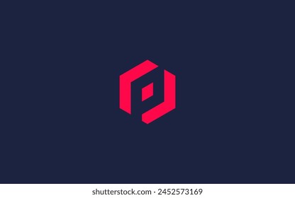 letter fp with hexagon logo icon design vector design template inspiration