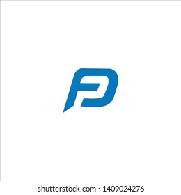 Letter FP logo design template