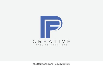 Letter FP logo design template vector illustration