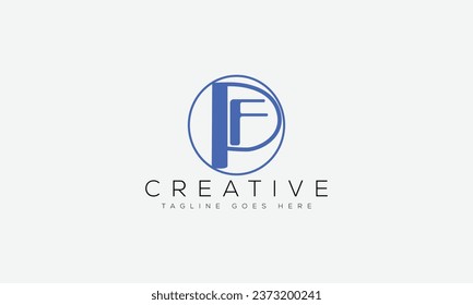 Letter FP logo design template vector illustration