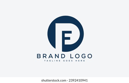 letter FP logo design vector template design for brand.