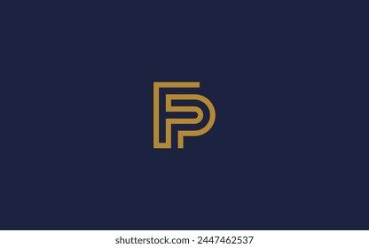 letter fp logo icon design vector design template inspiration