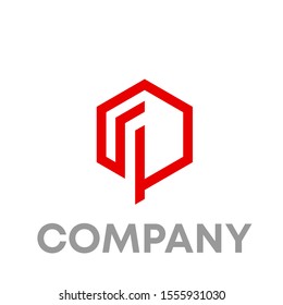 letter FP logo vector design template