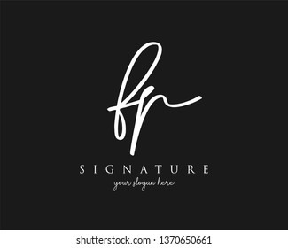 Letter Fp Signature Logo Vector Stock Vector (Royalty Free) 1370650661 ...