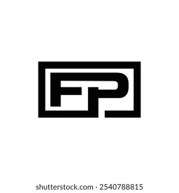 Letter FP Simple Modern Icon Business Creative Design Template Logo