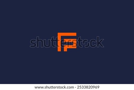 letter fp square logo icon design vector design template inspiration