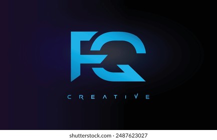 Letter FQ logo design creative custom clean two alphabet logo
