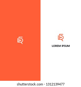 Letter FR Line Abstract Creative Modern Business Monogram Logo