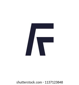Letter FR logo design template
