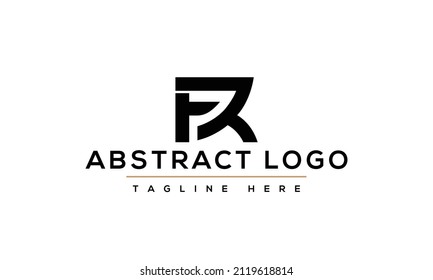 letter FR logo design vector template