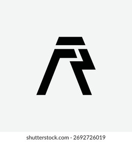Letra FR RF idea de logotipo de monograma moderno inicial