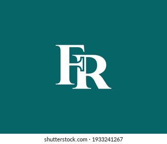 letter fr and rf logo design vector template