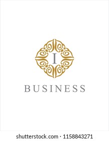 Letter I Frame Logo Icon 001