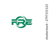 Letter FRE Logo Bold Alphabet Initial