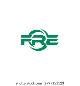 Letter FRE Logo Bold Alphabet Initial