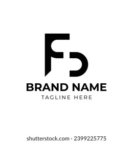 Letter FS logo design template vector illustration.