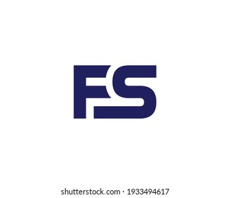 letter fs logo design vector template