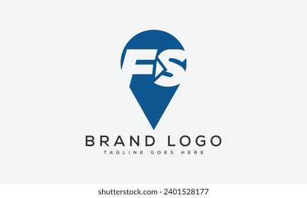 diseño de la plantilla vectorial del logotipo FS de la letra para la marca.