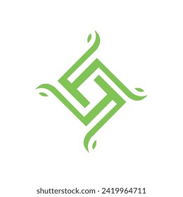 letter FS Monogram Logo Vector