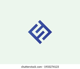 letter fs and sf logo design vector template