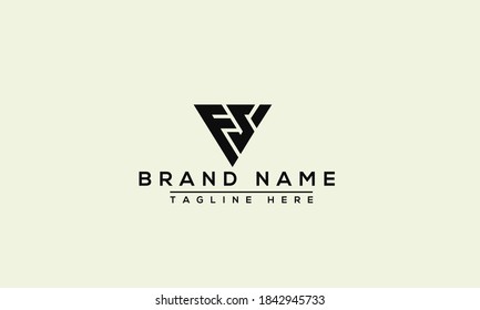 Letra FS, elementos de plantilla de diseño de iconos de logotipo SF.