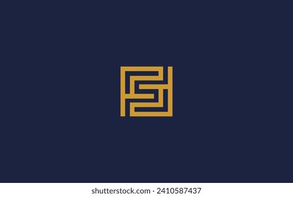 letter fs square logo icon design vector design template inspiration