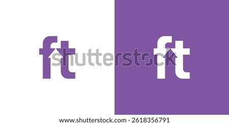 Letter FT with Arrow Logo Design