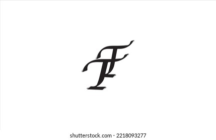 letter f-t with black drawings placed on a white background
