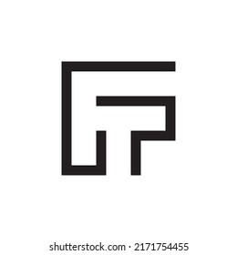 Letter FT FP minimal logo design
