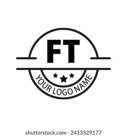 letter FT logo. FT logo design vector illustration for creative company, business, industry