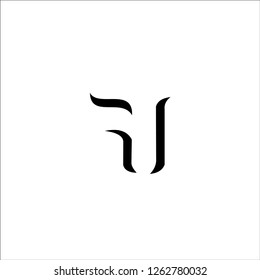 Letter FU Logo Design Simple