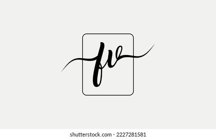 letter FU logo design. FU logo design vector template.