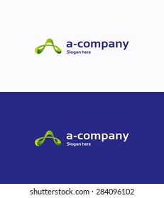Letter A futuristic creative logo