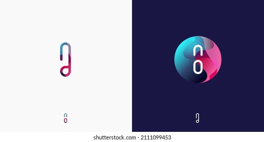 Letter I in futuristic, sophisticated and techy style. A simple but eye-catching logo, that is very suitable for technology companies such as cryptocurrencies, internet, computers, AI