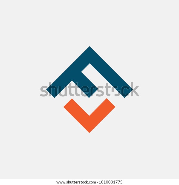 Letter Fv Logo Vector Icon Alphabet Stock Vector (Royalty Free) 1010031775