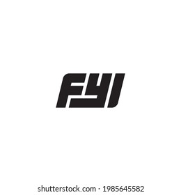 Letter FYI logo or icon design