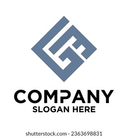letra G 3 logotipo vector monograma diseño minimalista alfabético
