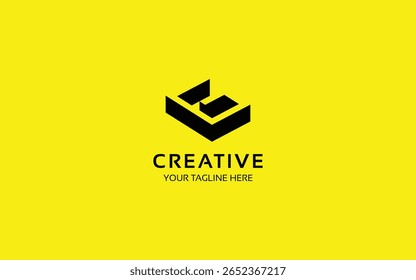 Letra G logotipo 3D com perspectiva isométrica para sua empresa e marca