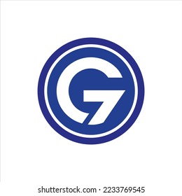 letter g 7 logo vector template