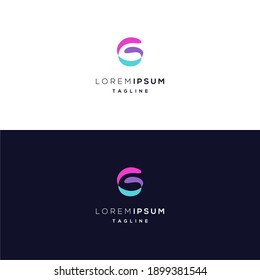 letter g abstract colorful logo icon minimalist modern playful fun
