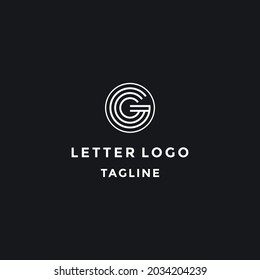 Letter G Abstract logo design template