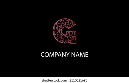 Letter G abstract monogram vector logo template