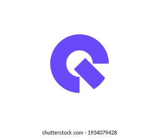 A letter G from abstract shapes. Application icon logotype design template. Vector icon logo design.