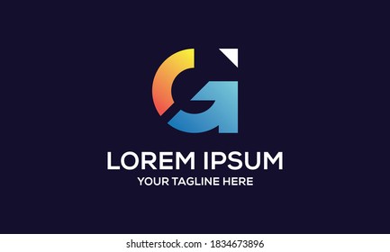 Letter G Abstract Vector Logo Design Inspirations