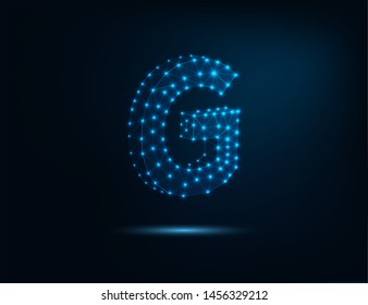 Letter G Alphabet Polygon Mesh Transparent