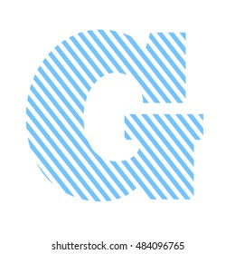 Letter g alphabet vector design.